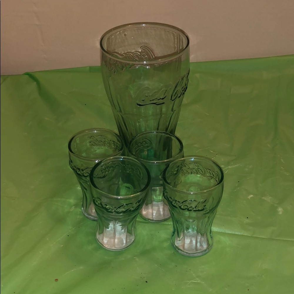 Mini shot and Coke Drinking Glass Set